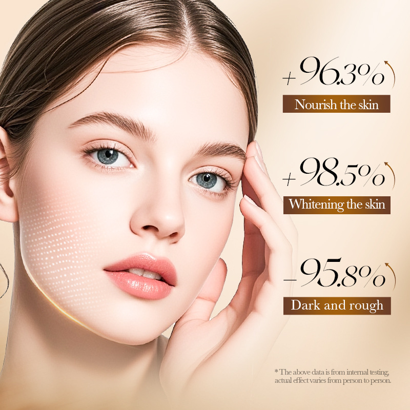 Sadoer 70% Rice Essence Whitening Skin Care Products Set, Face Cream, Essence and Facial Cleanser Cross-border export wholesale Specification drawing