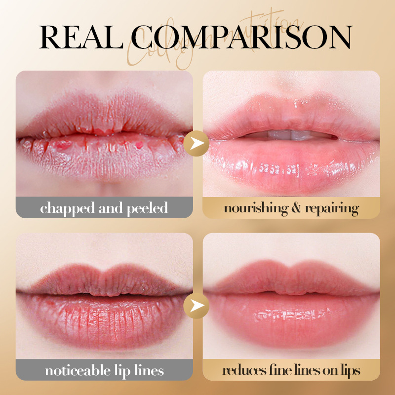 SADOER Bone Collagen anti-Cracking Lip Balm, autumn and winter moisturizing lip balm, cross-border export wholesale Item Picture