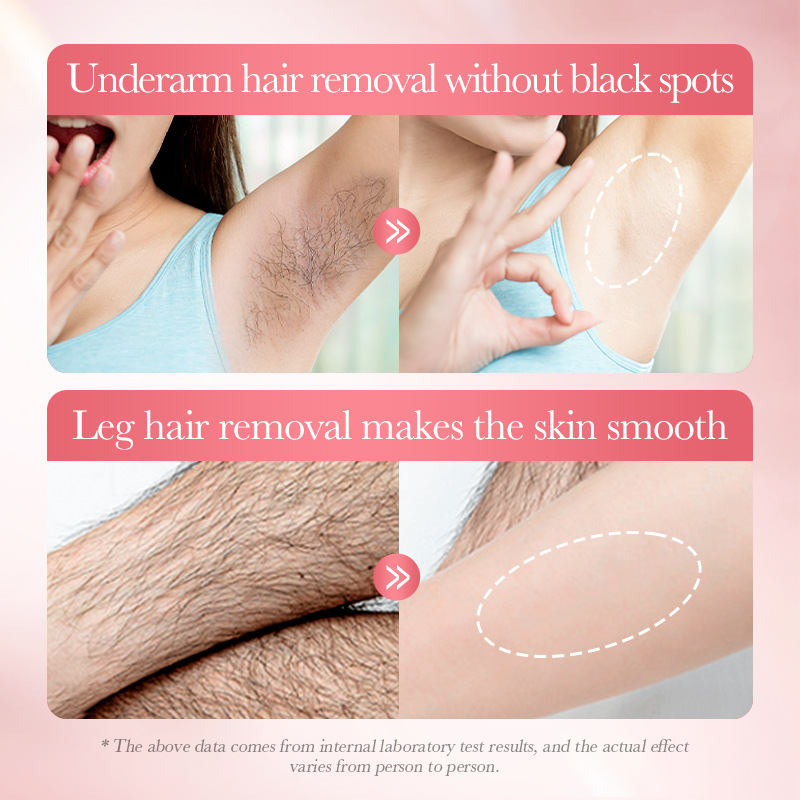 Cross-border export wholesale of SADOER Peach Smooth and Penetrating Hair Removal Mousse in aluminum box Application Scenario