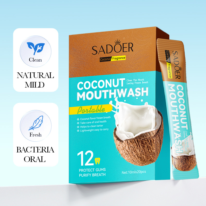 SADOER coconut Fruit Extract Mouthwash for cleaning teeth and refreshing the mouth, cross-border export wholesale details Picture