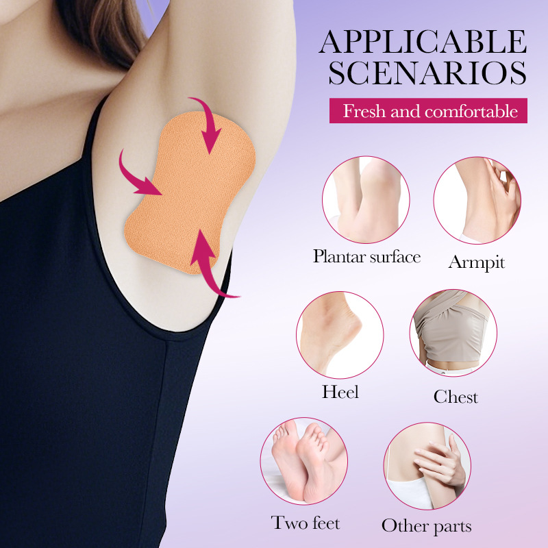 All-english SADOER moisture-absorbing and antiperspirant patches, summer armpit moisture-absorbing and antiperspirant patches, cross-border export wholesale Application Scenario