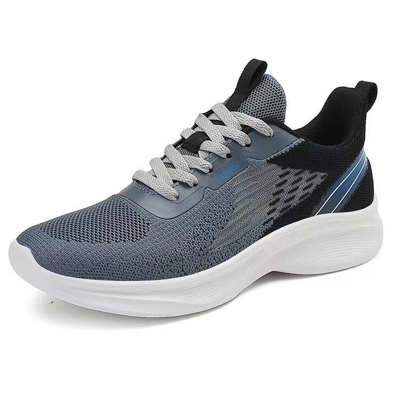 Spring/Summer 2024 Cross-border woven breathable mesh shoes for men, thick-soled lightweight shock-absorbing sports shoes, men's shoes wholesale in stock Application Scenario