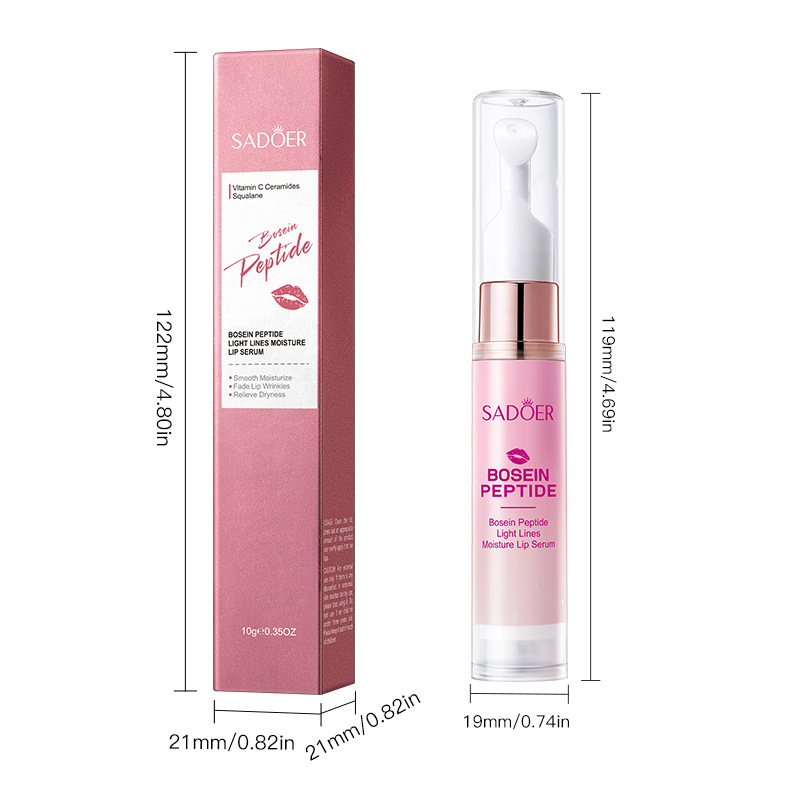 Full English SADOER Polypeptide Anti-Wrinkle and Moisturizing Lip Essence and Lip Balm cross-border export wholesale Item Picture