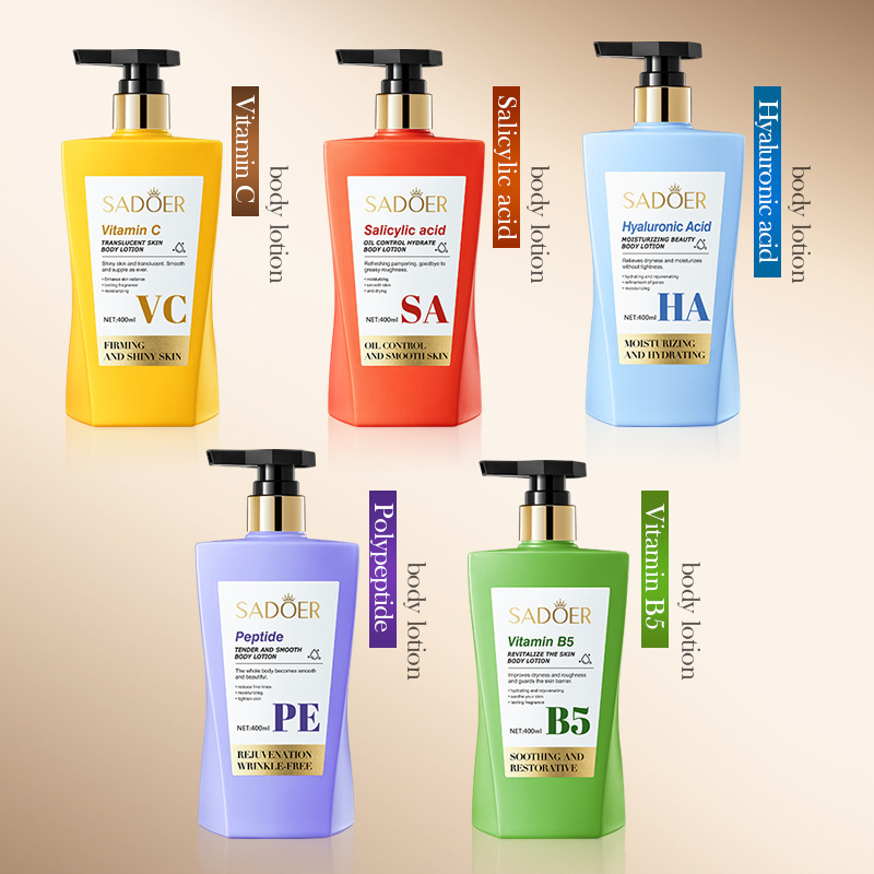 Cross-border wholesale of SADOER Vitamin C Brightening Body Lotion and Moisturizing Body Lotion full figure