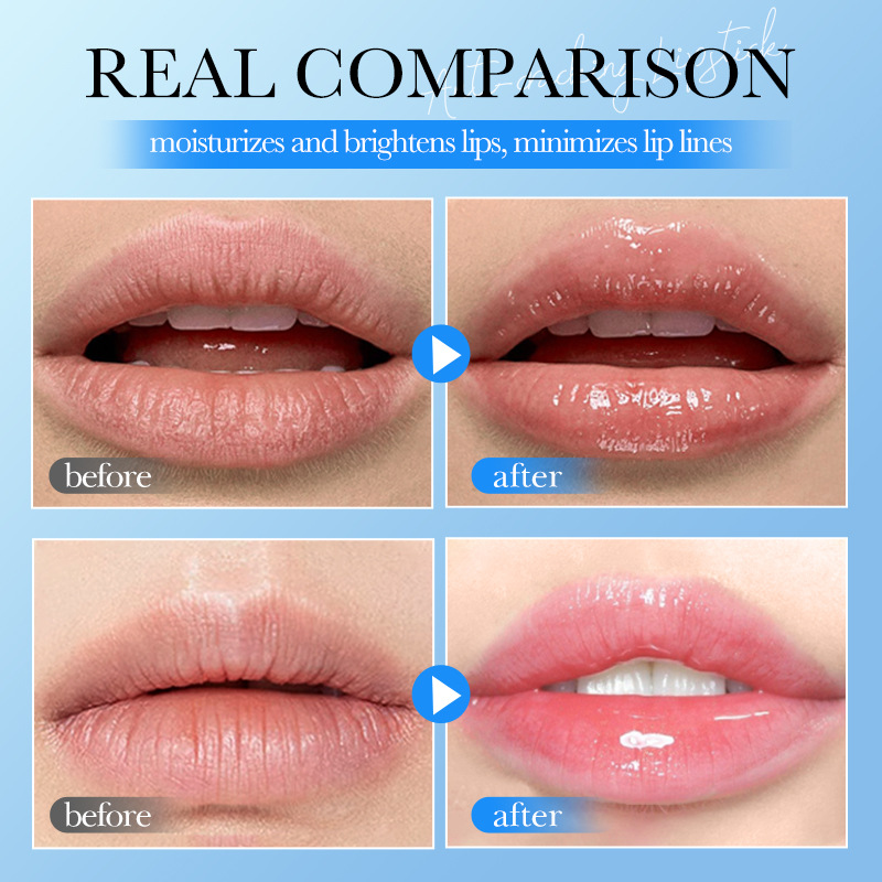 All-english SADOER hyaluronic acid lip balm for autumn and winter hydrating and moisturizing Lip balm cross-border export wholesale Item Picture