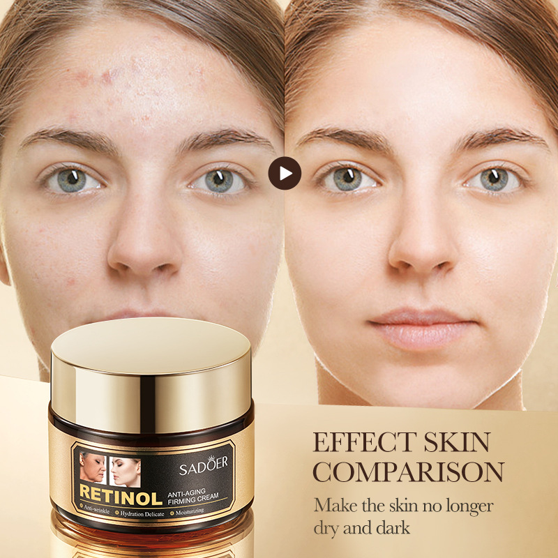 Full English SADOER Retinol Anti-aging Firming skin Care set, face cream and eye cream, cross-border export wholesale Application Scenario
