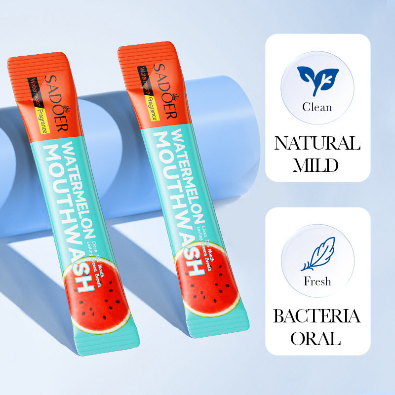 All-english SADOER watermelon and fruit Extract Mouthwash for cleaning teeth and refreshing the mouth cross-border export wholesale details Picture
