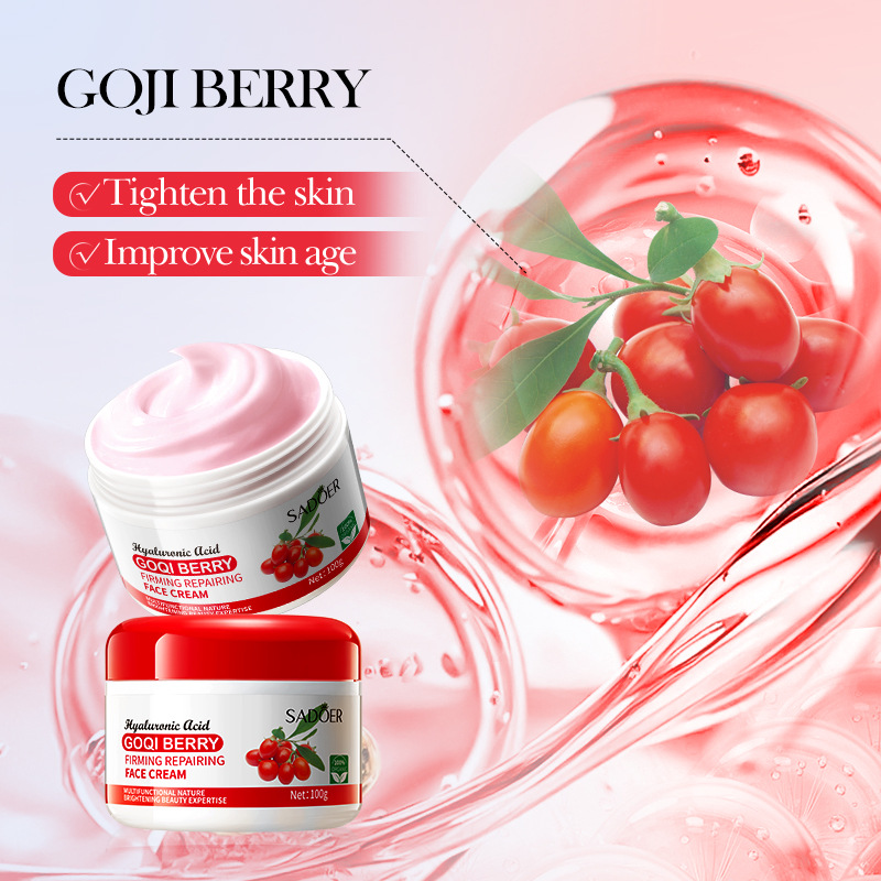 SADOER Goji Berry Anti-Wrinkle Firming Repair Cream and Delicate Skin Cream Cross-border export wholesale Specification drawing