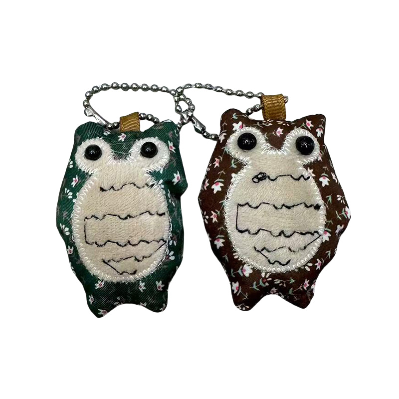 Owl Plush Toys, Embroidered Animal Personification Creative Dolls, Cartoon Peripheral Pendants, Plush Toy Pendants, Keychains, Cloth Puppet Pendants, Cute Decorative Gifts, Claw Machine Factory Direct Sales Item Picture