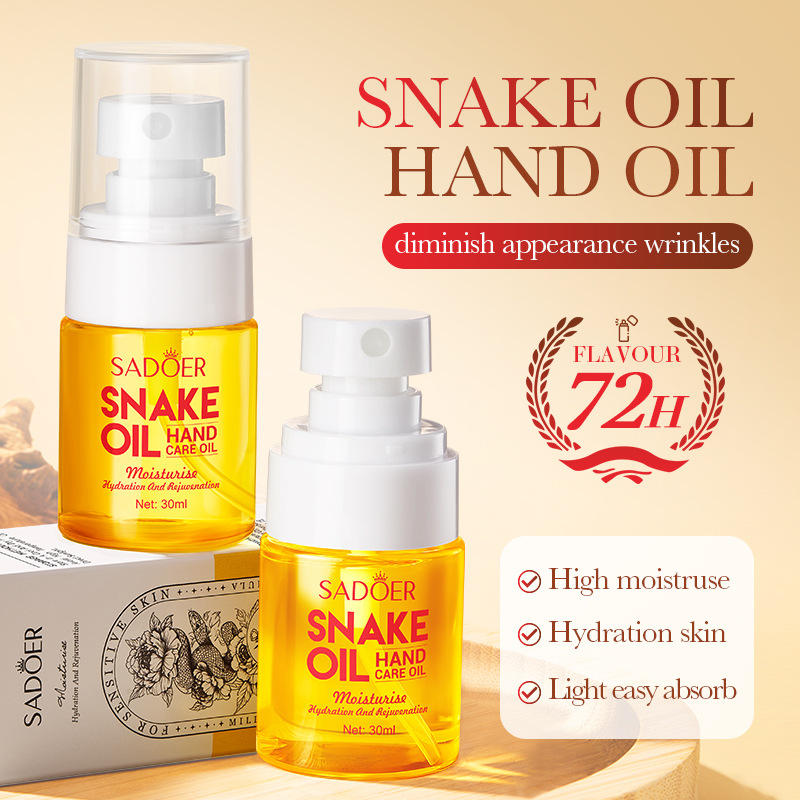 Cross-border export wholesale of SADOER Snake Oil Hand Cream for autumn and winter to prevent dryness and moisturize full figure