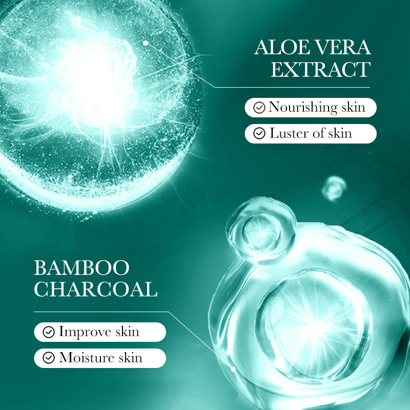 All-english SADOER Aloe Vera Blackhead Removal Cleansing and Whitening Peel-off Mask for Blackhead removal cross-border export wholesale Specification drawing