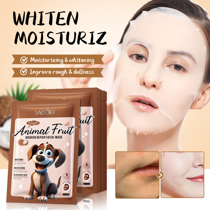 Cross-border export wholesale of SADOER Animal series Moisturizing and Repairing plant-based Facial mask Application Scenario