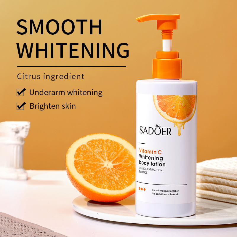 Cross-border wholesale of all-English SADOER Vitamin C Whitening Body Lotion, moisturizing, hydrating, Even, delicate and beautiful details Picture