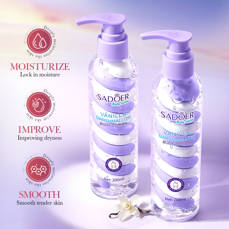SADOER Vanilla Marshmallow Body Lotion for autumn and winter moisturizing and hydrating cross-border export wholesale details Picture