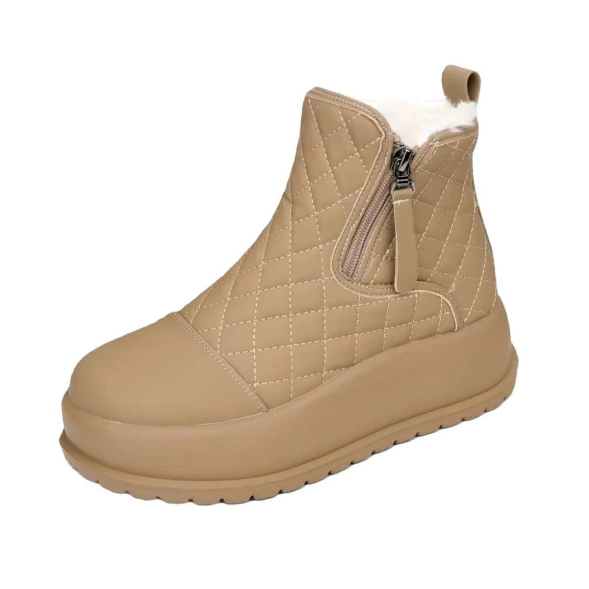 Fashionable snow boots for women 2024 autumn/winter new wholesale cross-border student ankle boots, cotton shoes with fleece and thickened Dr. Martens boots Item Picture