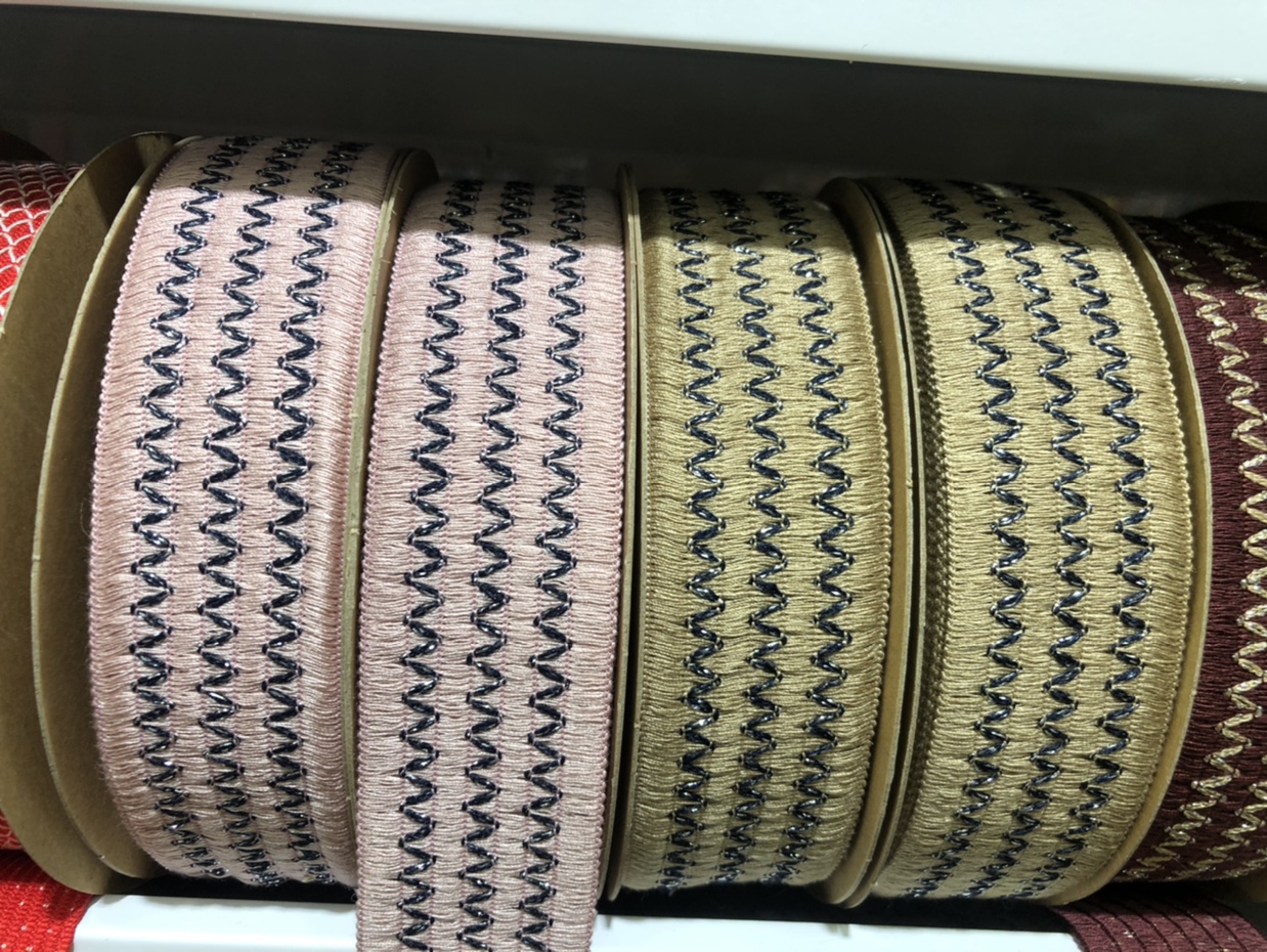 亿彩织带 厂家罗纹带厂家直销 服装织带松紧带 可定制