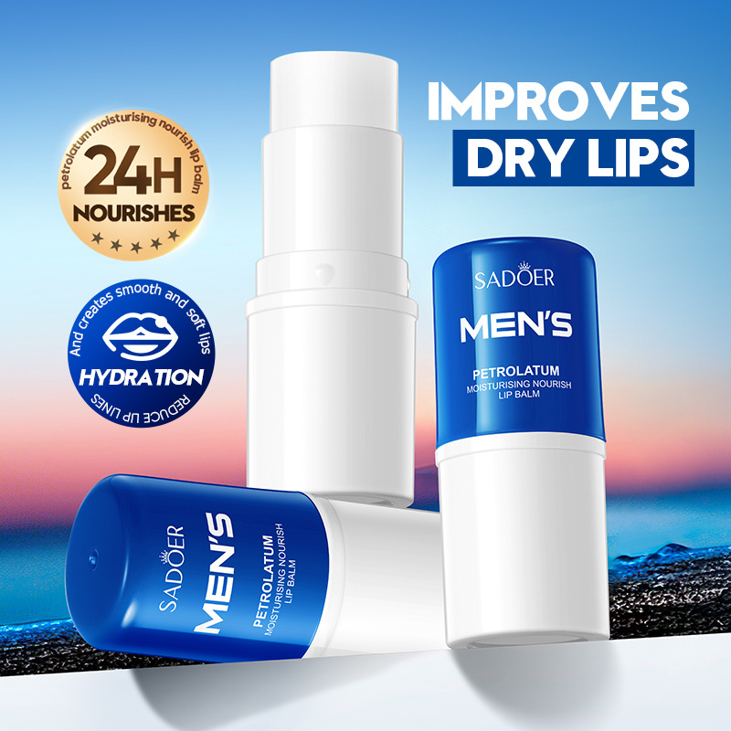 SADOER Men's Vaseline Moisturizing and Nourishing Lipstick for Autumn and Winter cross-border export wholesale details Picture