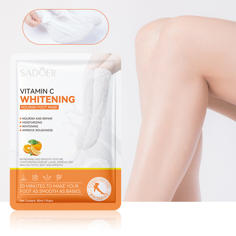 Cross-border wholesale of SADOER vitamin C whitening and Nourishing foot Mask for moisturizing, hydrating and reducing foot wrinkles Specification drawing