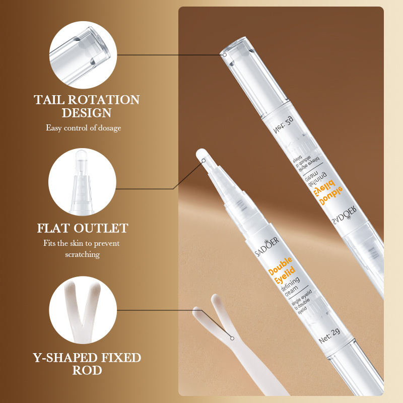 SADOER Double Eyelid Shaping Cream in English, natural and scarless, cross-border export wholesale Specification drawing