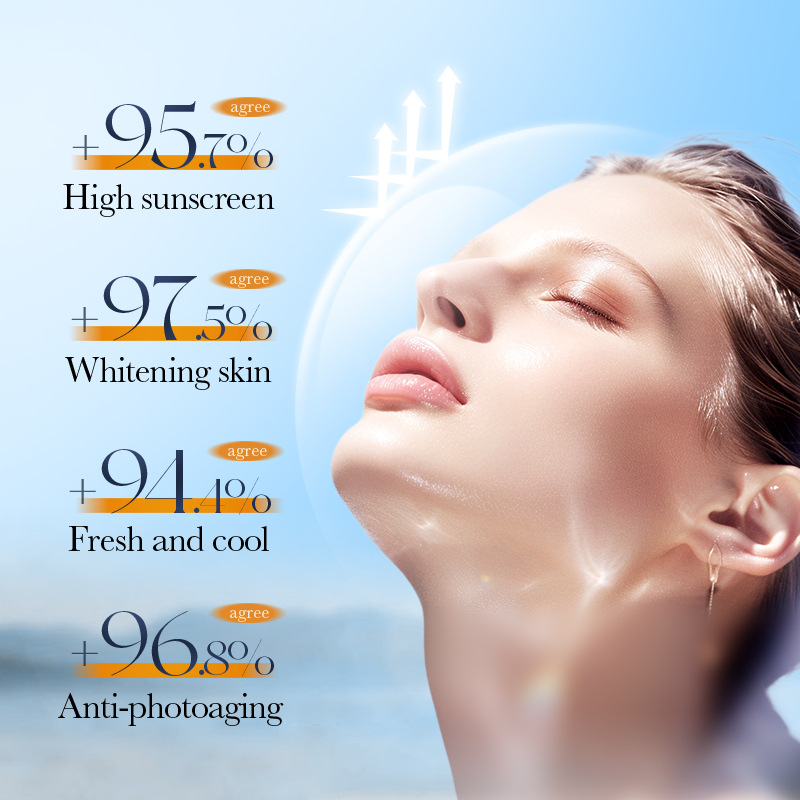 Cross-border wholesale of SADOER Vitamin C mineral tinted sunscreen and isolation sunscreen lotion in English Specification drawing