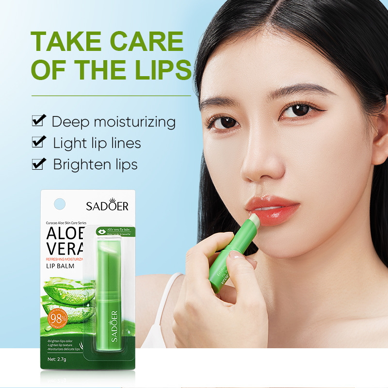 SADOER Vitamin C Moisturizing Lip Balm, Double Protection, Hydrating, Nourishing and Repairing Cross-border export wholesale details Picture