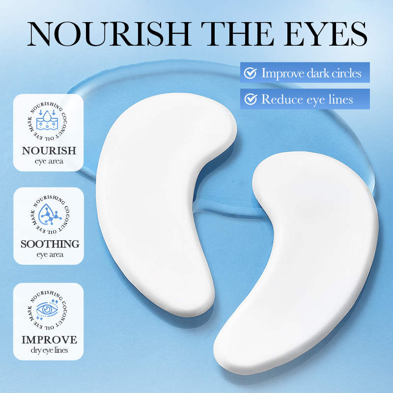 All-english SADOER Nourishing Coconut Oil Eye Mask for hydrating and moisturizing the eyes cross-border export wholesale details Picture
