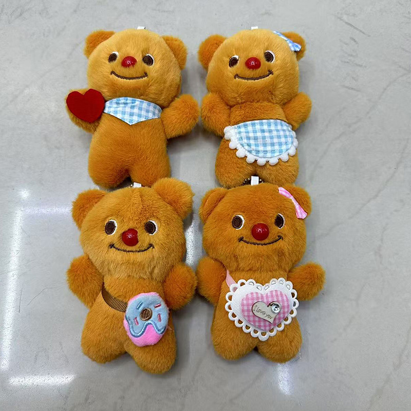 Plush Toys, Butter Bear, Anthropomorphic Animal Cultural And Creative Souvenirs, Clothing Scarves, Bear Creative Dolls, Cartoon Peripheral Pendants, Plush Toy Pendants, Keychains, Cloth Doll Pendants, Cute Decorative Gifts, Claw Machine Factory Direct Sales details Picture