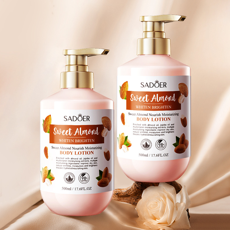 Full English SADOER Sweet Almond Moisturizing Body Lotion and Hydrating Body Lotion cross-border export wholesale Item Picture