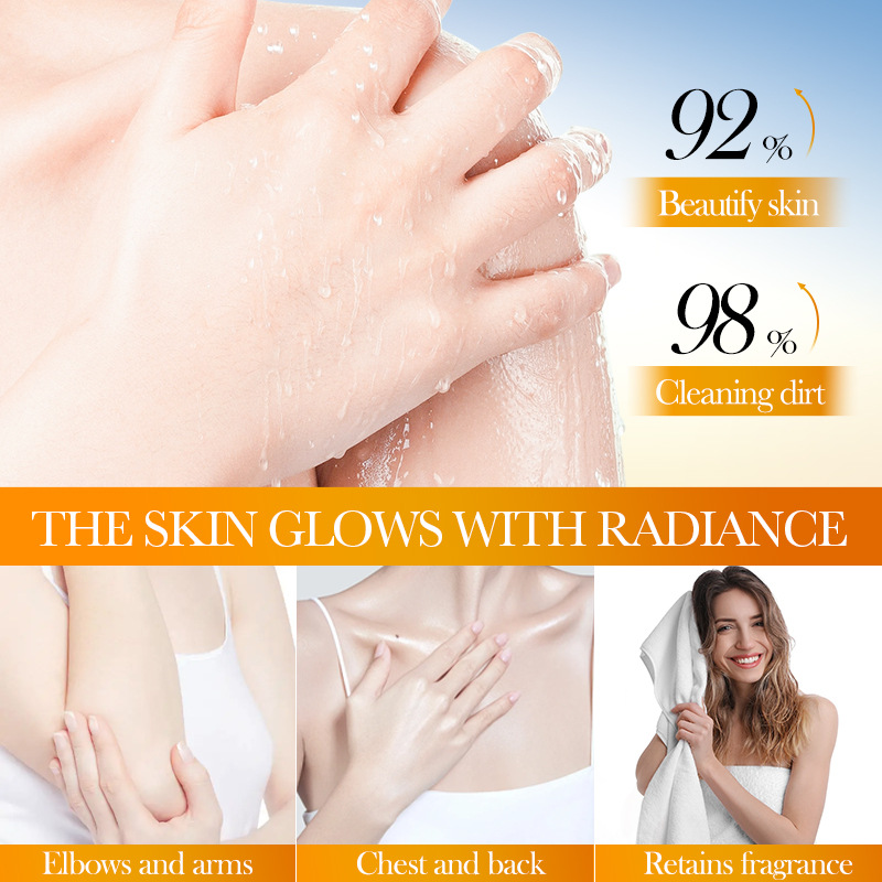 Cross-border wholesale of SADOER nicotinamide turmeric Scrub Body Wash for cleansing Application Scenario