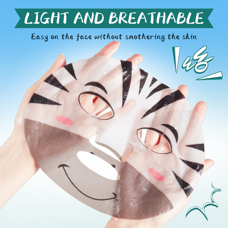 Cross-border export wholesale of SADOER animal zebra pattern rejuvenating Mask and moisturizing mask in full English details Picture