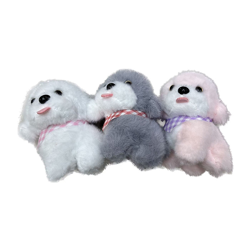Check cloth scarf, dog party, plush toy, animal anthropomorphic creative doll, cartoon peripheral pendant, plush toy pendant, keychain, cloth doll pendant, cute decoration gift, claw machine factory direct sales Item Picture
