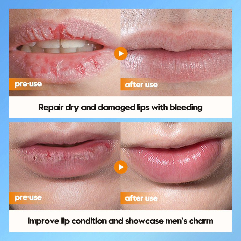 All-english SADOER men's Horn Carp Vaseline Lipstick for autumn and winter to improve dryness, cross-border wholesale details Picture