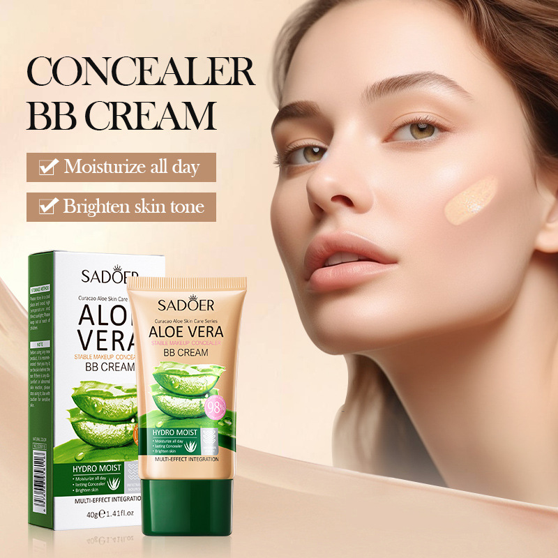 All English SADOER Aloe Vera Long-lasting Concealer BB Cream, Contouring and beautifying BB Cream, cross-border export wholesale full figure