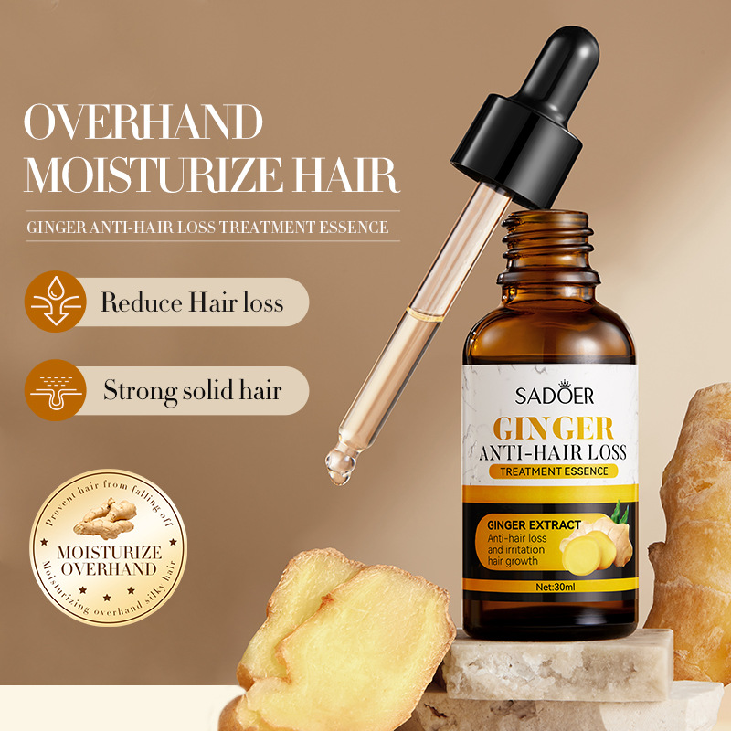 Cross-border export wholesale of SADOER Ginger Hair Care Essence for dry and curly hair Improvement details Picture