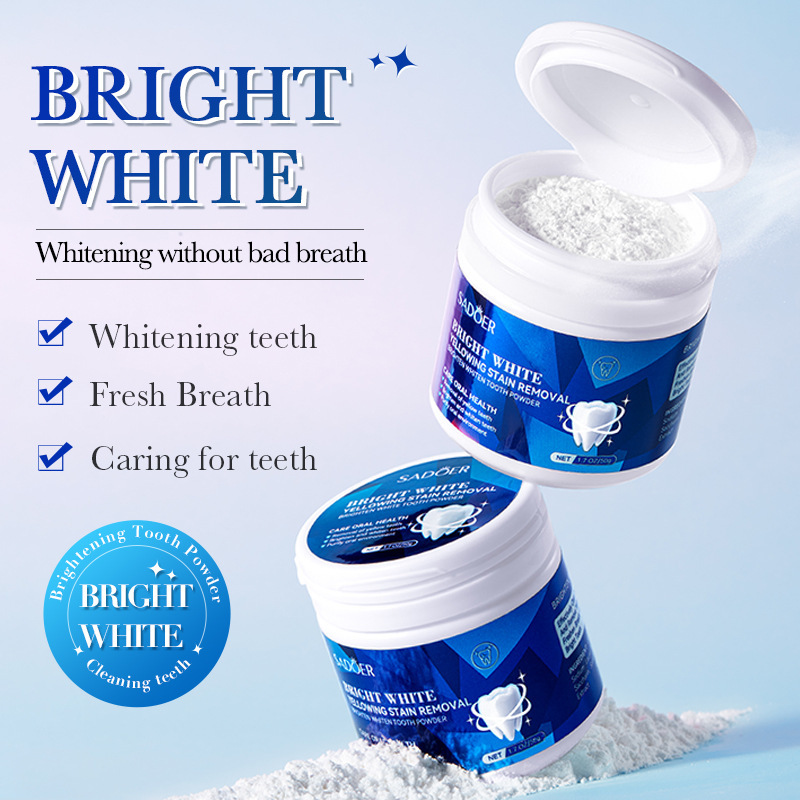 All-english SADOER Brightening Teeth Powder, deep oral cleaning teeth powder, whitening teeth powder, cross-border export wholesale Item Picture