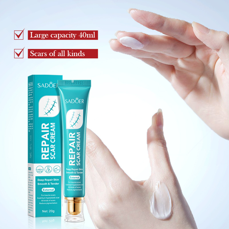 Cross-border wholesale of SADOER scar Repair Cream and Burn Scar Moisturizing Skin cream in English Application Scenario