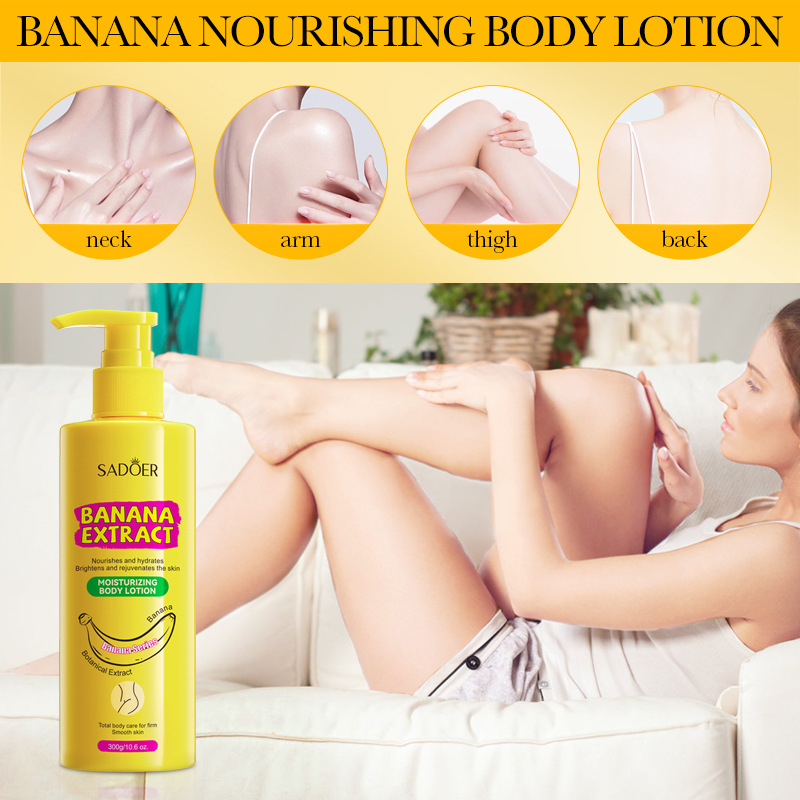 SADOER Banana Nourishing and Brightening Body Lotion for autumn and Winter cross-border wholesale to moisturize the body Application Scenario