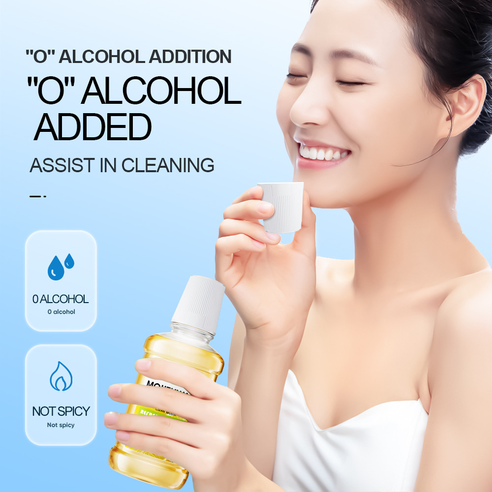 All-english SADOER lemon mouthwash for teeth cleaning and oral care, cross-border export wholesale Application Scenario