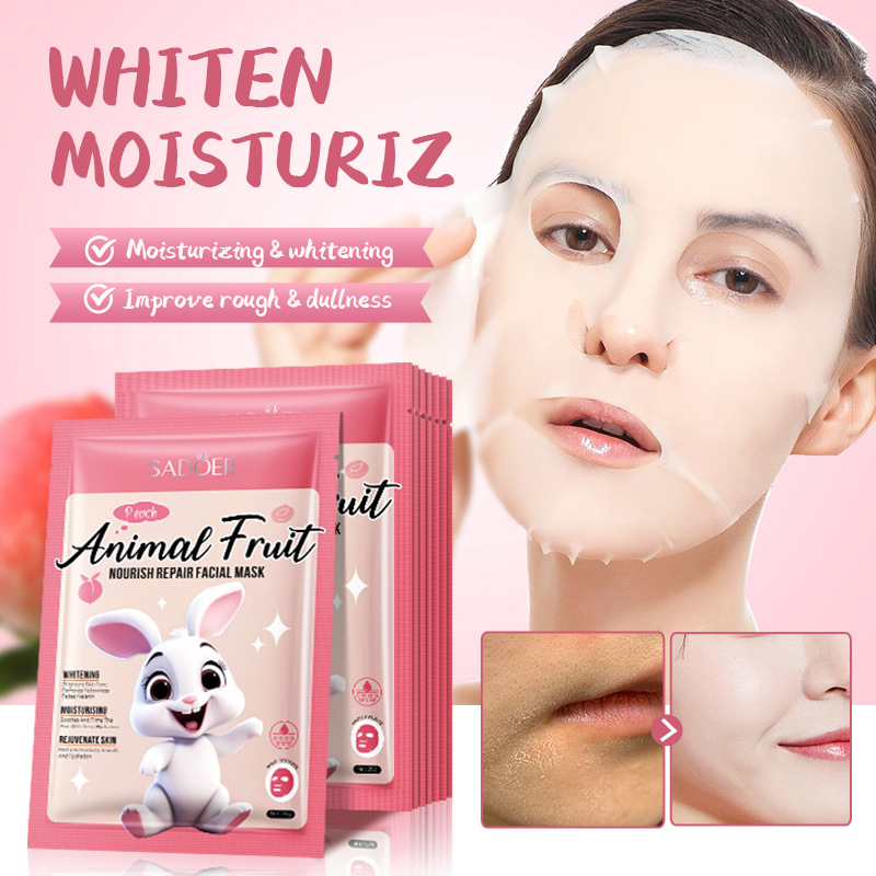 Cross-border export wholesale of SADOER Animal series Moisturizing and Repairing plant-based Facial mask Item Picture
