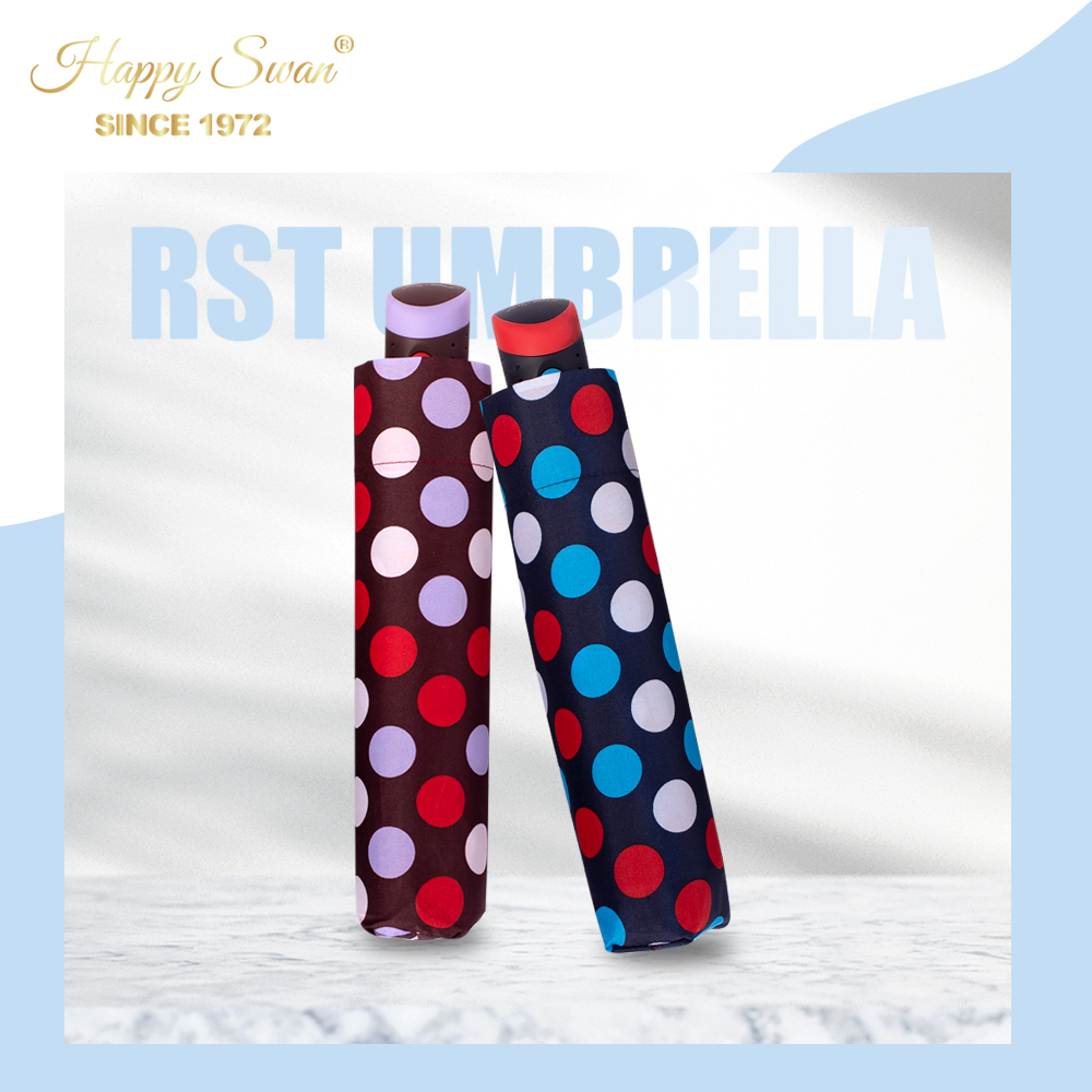 Xingbao Umbrella 3231 Color polka Dot Fully automatic umbrella, Women's polka dot umbrella, one-click opening and closing, windproof umbrella, three-fold, sturdy and durable umbrella wholesale Specification image