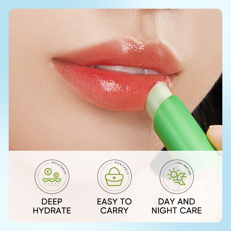 All-english SADOER Aloe Vera Moisturizing Lipstick, Hydrating, Nourishing and Repairing Lipstick, cross-border export wholesale Specification drawing