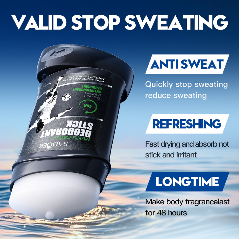 All-english SADOER men's lingering Fragrance Antiperspirant Sticks, summer non-sticky antiperspirant sticks, cross-border export wholesale details Picture