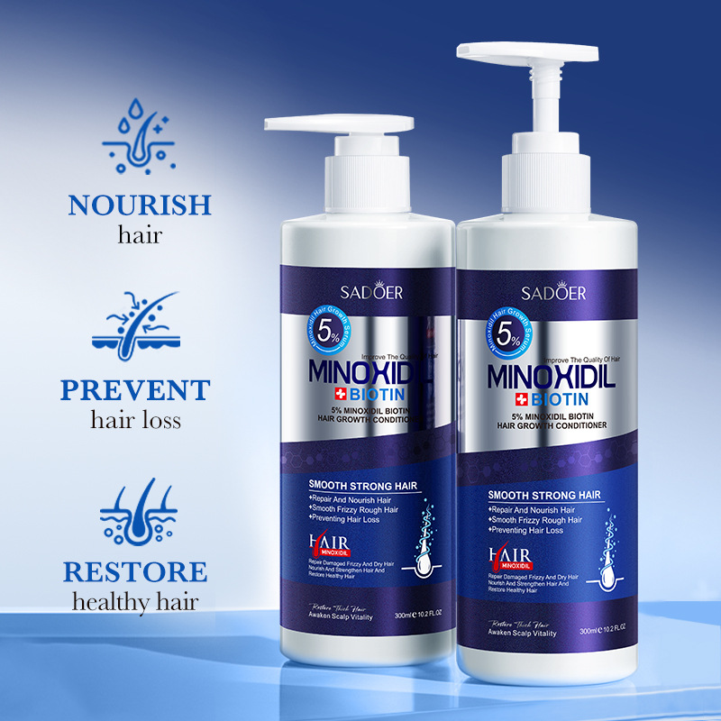 Full English Sadoer 5% Minoxidil biotin Hair Growth Conditioner Hair Mask Cross-border export details Picture