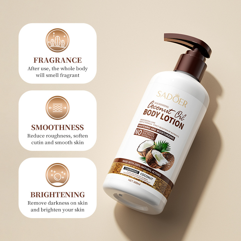 SADOER Coconut Moisturizing Body Lotion for Moisturizing and Nourishing Skin, cross-border export wholesale Specification drawing