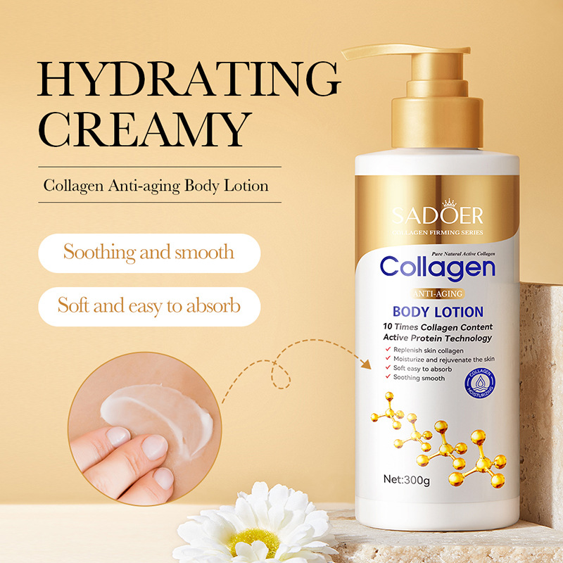 SADOER Bone Collagen Anti-wrinkle Body Lotion for moisturizing and hydrating the body, autumn and winter body cream Cross-border wholesale details Picture