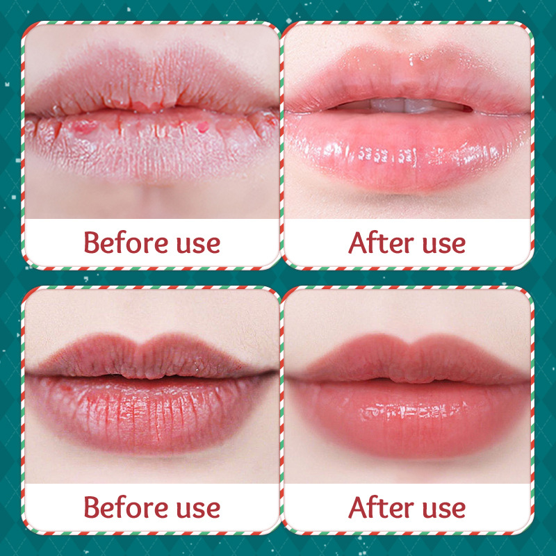 Full English SADOER Christmas Repair Nourishing Lip Balm Set, Anti-Cracking Lip Balm cross-border export wholesale Item Picture