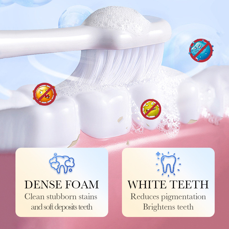 SADOER Probiotic Whitening and Refreshing Toothpaste in English cleans teeth and keeps the mouth fresh. Cross-border export wholesale Application Scenario