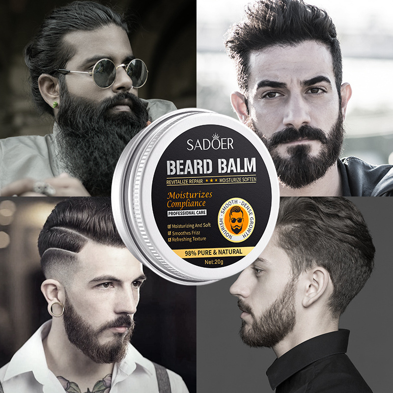 Full English SADOER Beard Care Cream, men's beard care nourishing beard cream, cross-border export wholesale Item Picture