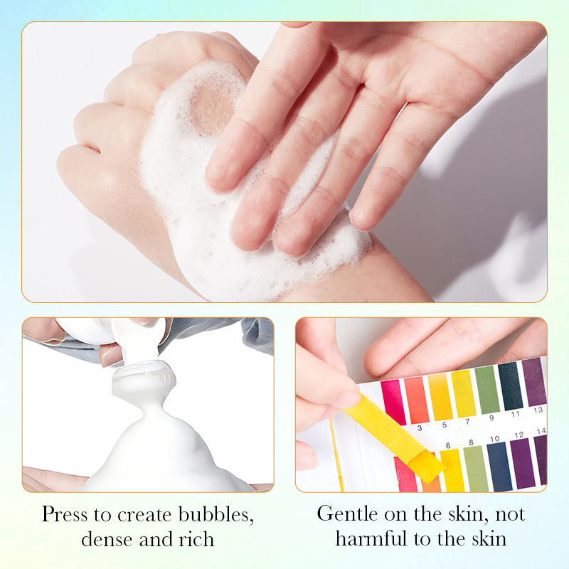 All-english SADOER Gentle Cleansing Mousse Deep Cleansing Foam Fine Facial Cleanser cross-border export wholesale Application Scenario