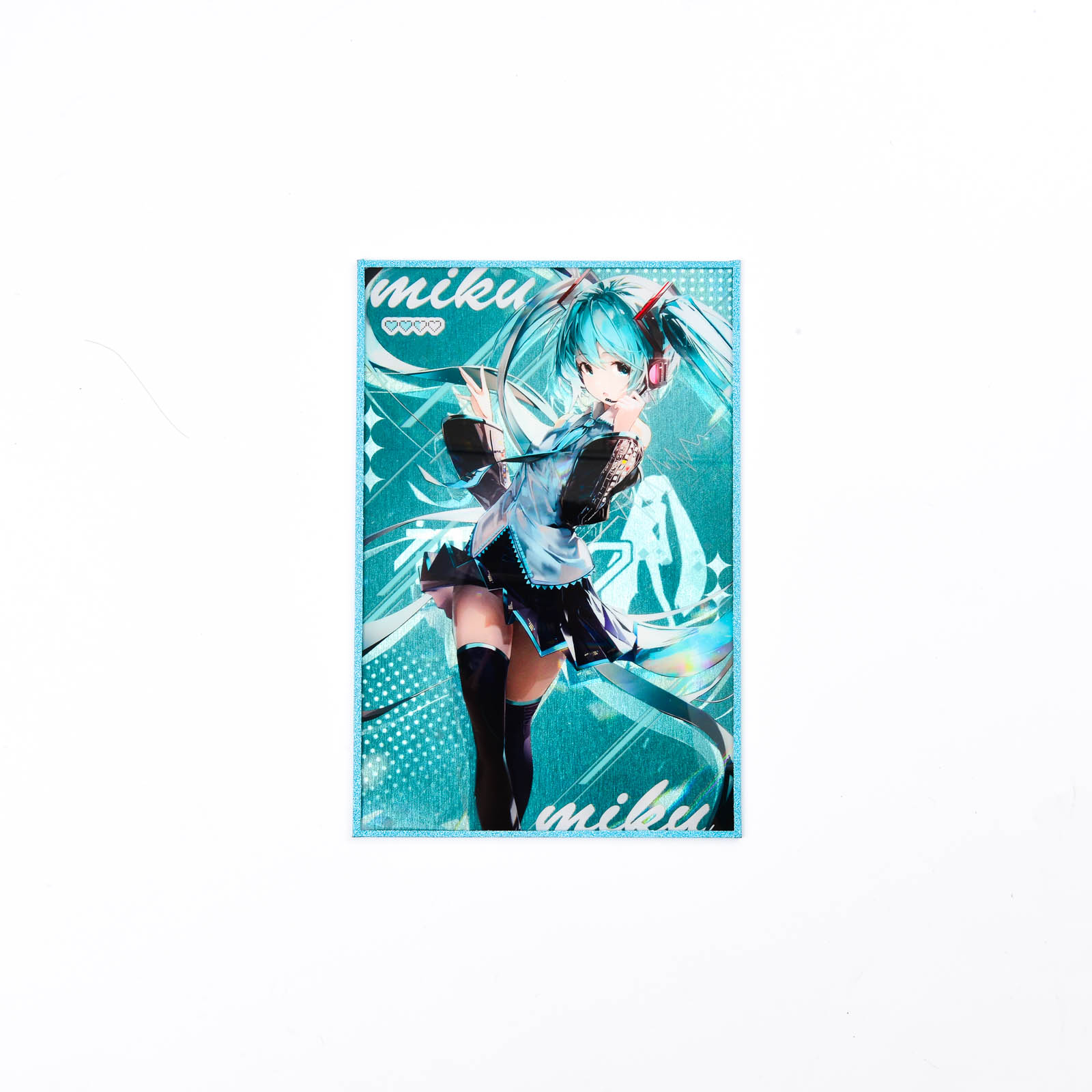初音新款挂画初音未来二次元桃皮绒卷轴布画墙画动漫周边diy
